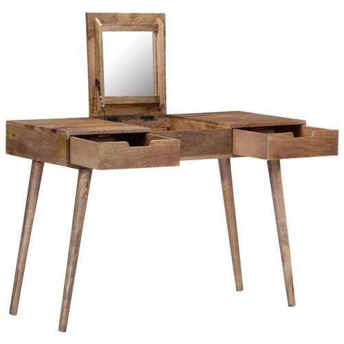 Kosmetikbord i massivt mangotræ 112 x 45 x 76 cm