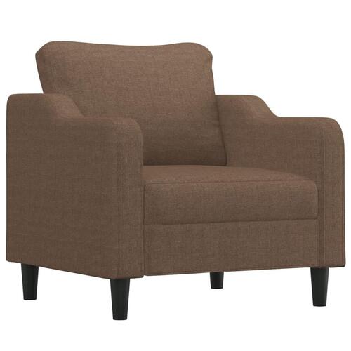 Sofasæt 4 dele med puder stof brun