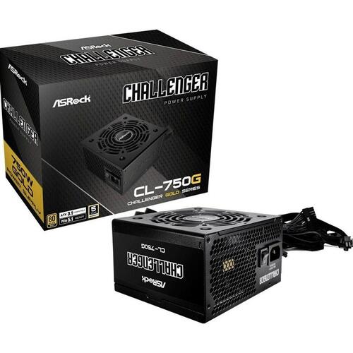 Strømforsyning ASRock 90-UXC075-GNEAAA ATX 750 W 80 Plus Gold