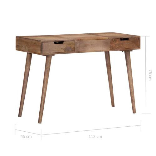 Kosmetikbord i massivt mangotræ 112 x 45 x 76 cm