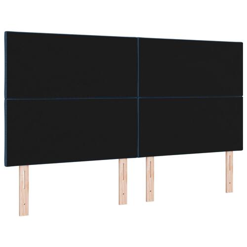 Sengegavl Diamantblokke Design Blå 180 cm Stof