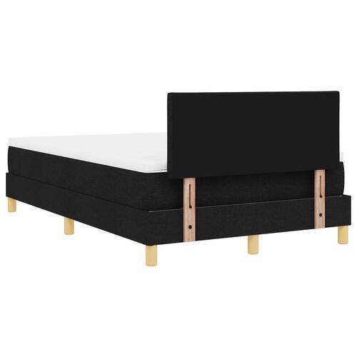 Boxspring Seng med Madras Sort 120x190 cm Stof