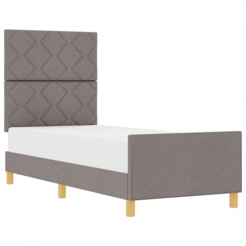 Sengestel Taupe 80x200 cm Stof