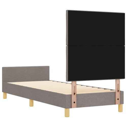 Sengestel Taupe 80x200 cm Stof