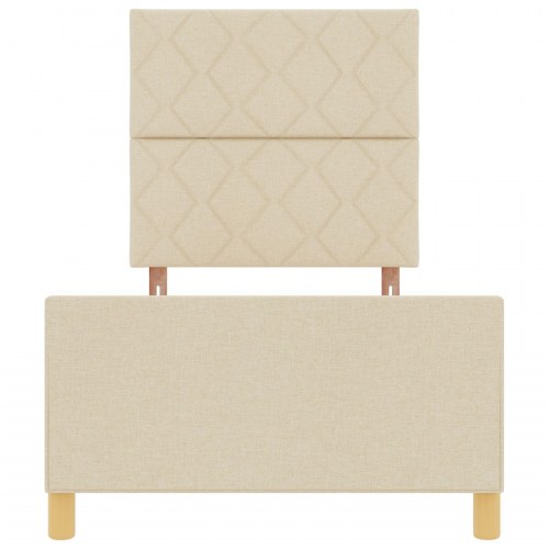 Sengebund Creme 90x200 cm Stof