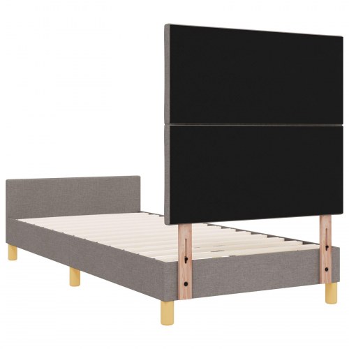 Sengestel Taupe 100x200 cm Stof