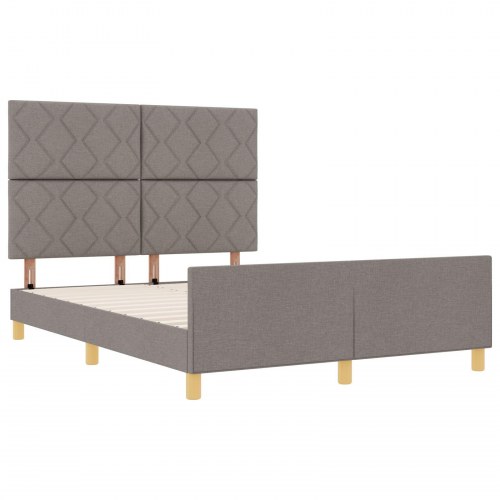 Sengestel Taupe 140x190 cm Stof