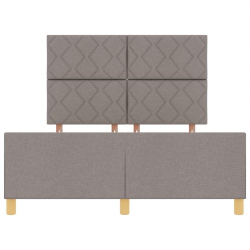 Sengestel Taupe 140x190 cm Stof