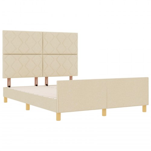 Cremefarvet Sengebund - 140x190 cm