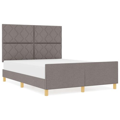 Taupe Stof Sengebund 140x200 cm