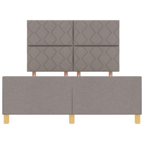 Taupe Stof Sengebund 140x200 cm
