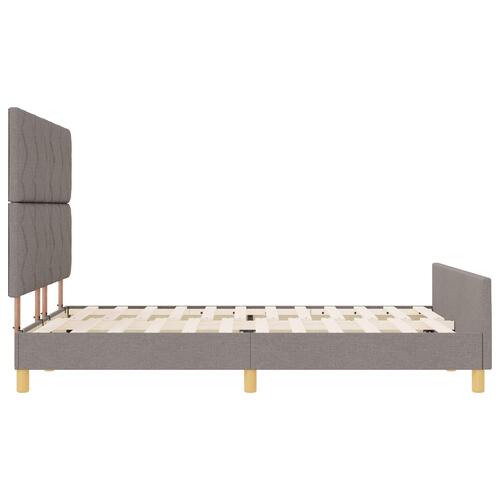 Taupe Stof Sengebund 140x200 cm