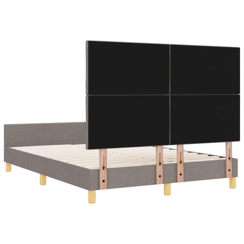 Taupe Stof Sengebund 140x200 cm