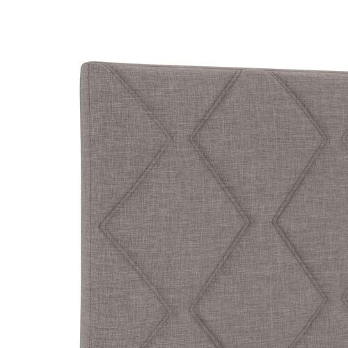 Taupe Stof Sengebund 140x200 cm