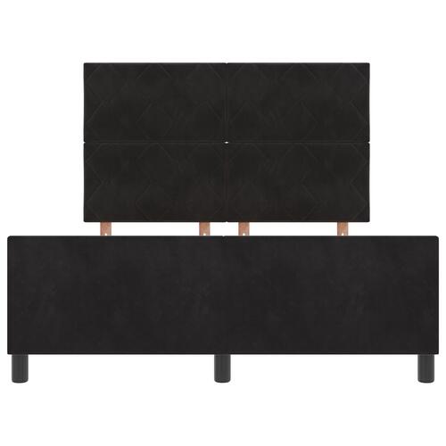 Sengestel Sort 140x200 cm Fløjl