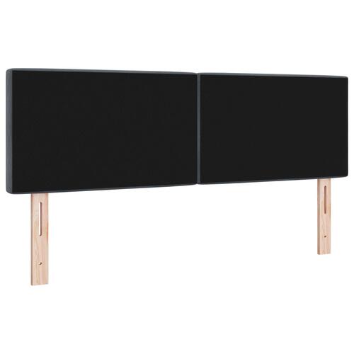 Sengegavl med krystalknapper, tufted, mørkegrå, 140 cm, fløjl