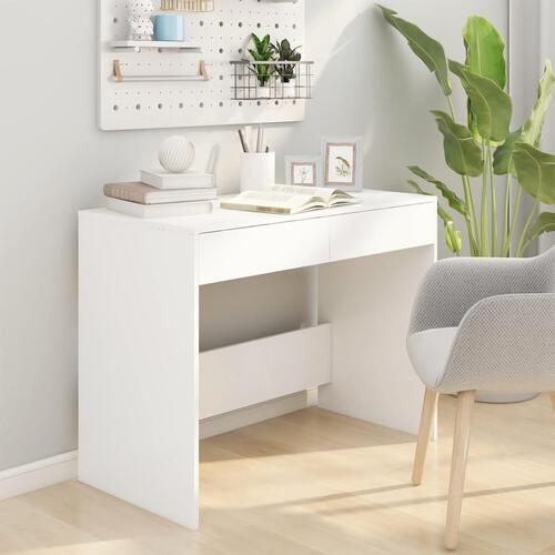 Skrivebord 101x50x76,5 cm spånplade hvid (OUTLET A)