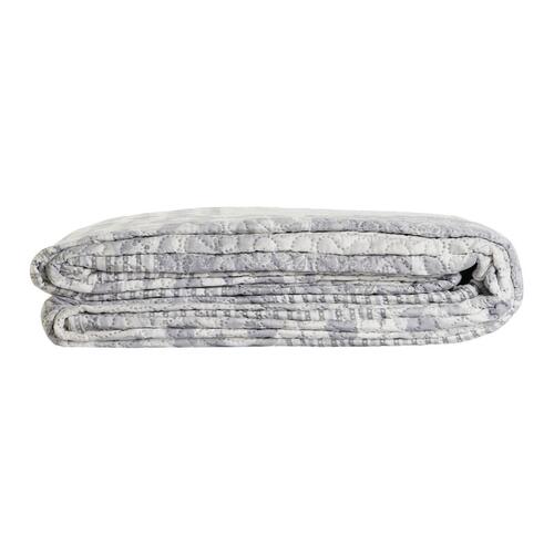 Sengetæppe (vattæppe) DKD Home Decor Beige Grå Seng 180 270 x 270 x 1 cm