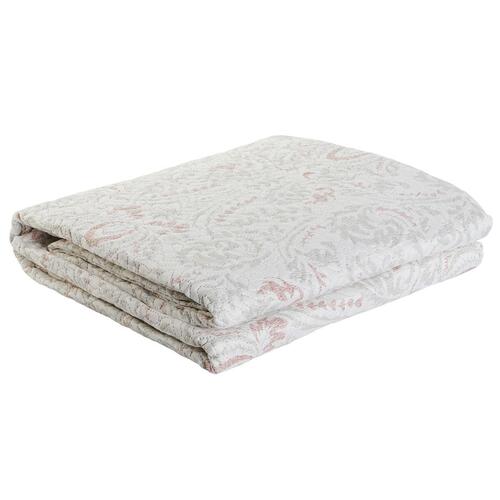 Sengetæppe (vattæppe) DKD Home Decor Brun Beige Seng 180 270 x 270 x 1 cm