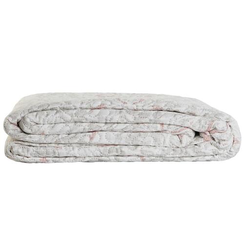 Sengetæppe (vattæppe) DKD Home Decor Brun Beige Seng 180 270 x 270 x 1 cm