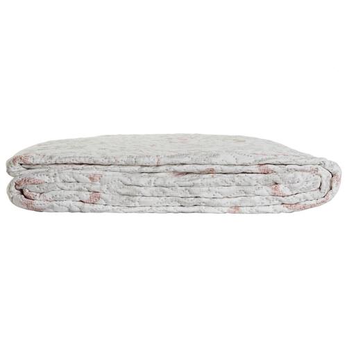 Sengetæppe (vattæppe) DKD Home Decor Brun Beige Seng 90/105 180 x 260 x 1 cm