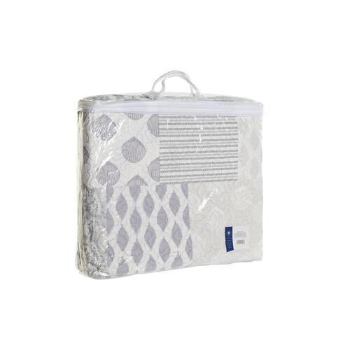 Sengetæppe (vattæppe) DKD Home Decor Beige Grå Seng 90 Seng 150 180 x 260 x 1 cm
