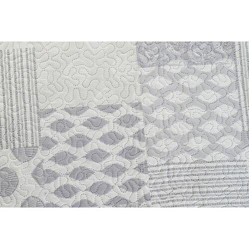 Sengetæppe (vattæppe) DKD Home Decor Beige Grå Seng 90 Seng 150 180 x 260 x 1 cm