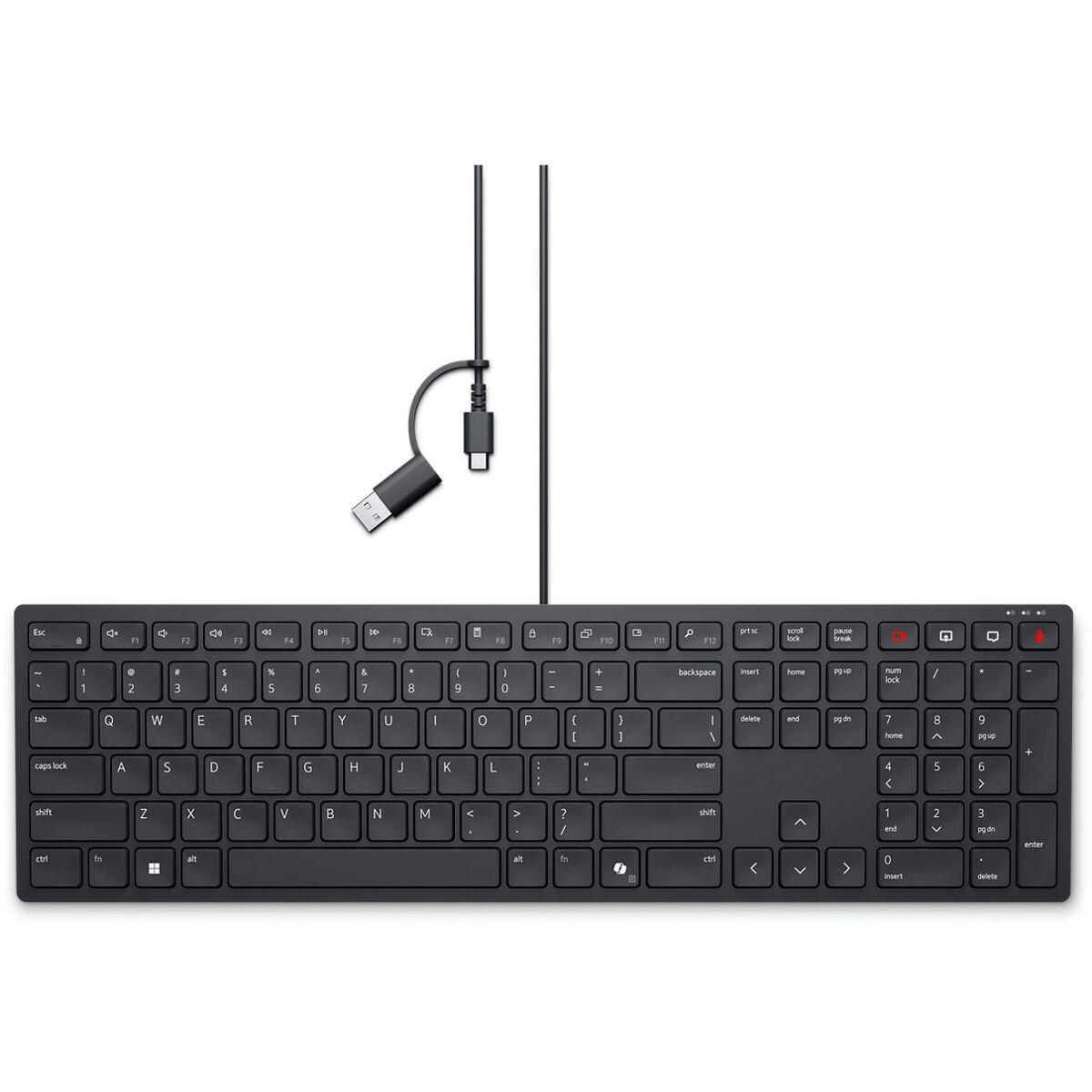 Tastatur Dell KB525C Sort QWERTY