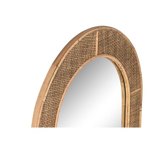 Vægspejl Home ESPRIT Natur Scandi 60 x 2 x 94,5 cm