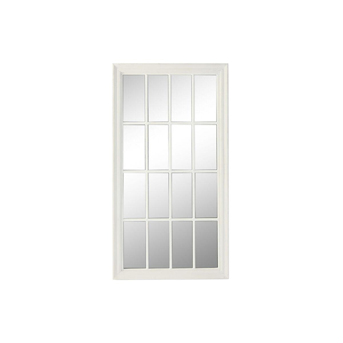 Vægspejl Home ESPRIT Hvid Vindue 68 x 4 x 128 cm