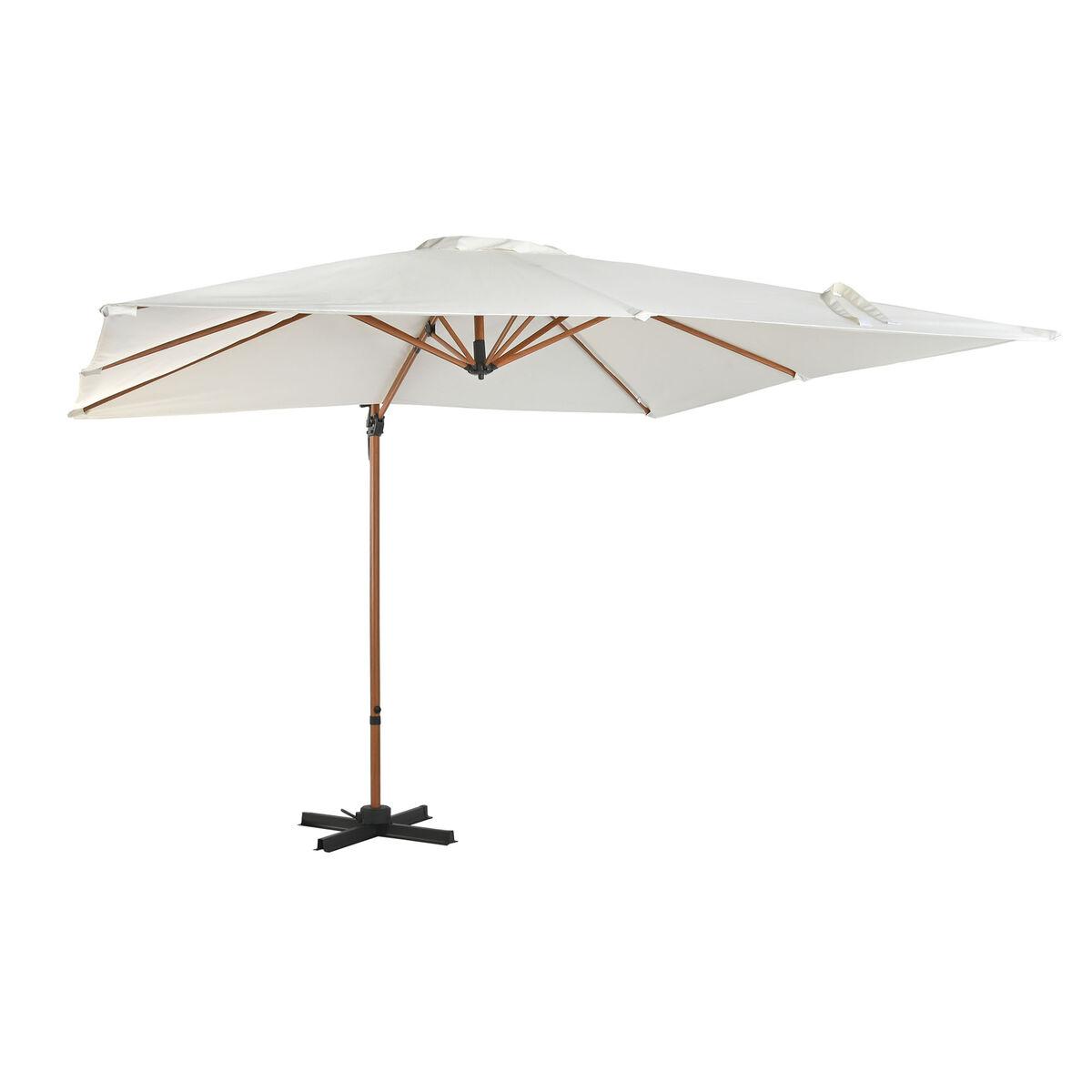 Parasol 300 × 300 cm - haveparasol i stål og polyester
