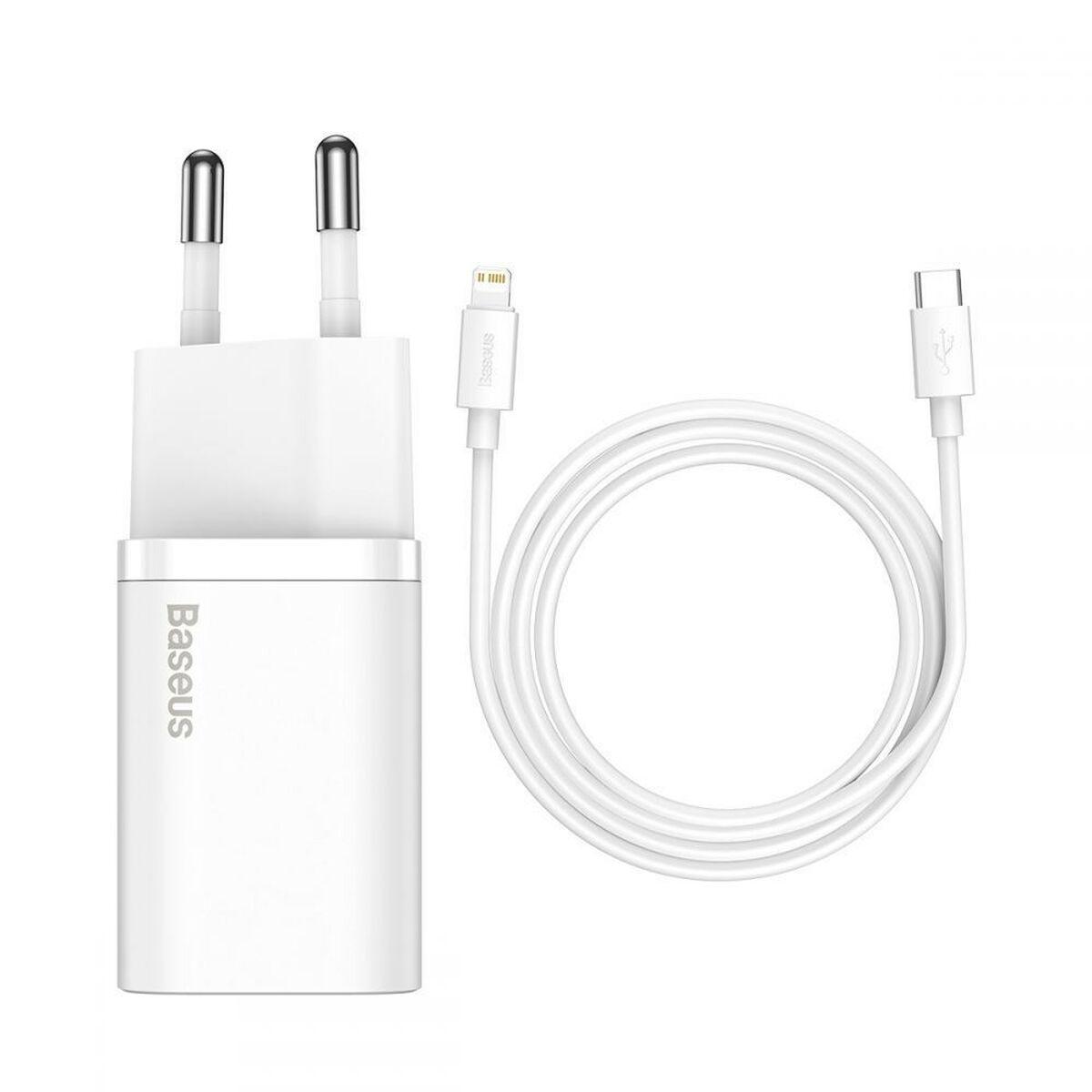 Vægoplader Baseus TZCCSUP-B02 Hvid 20 W (1 enheder)
