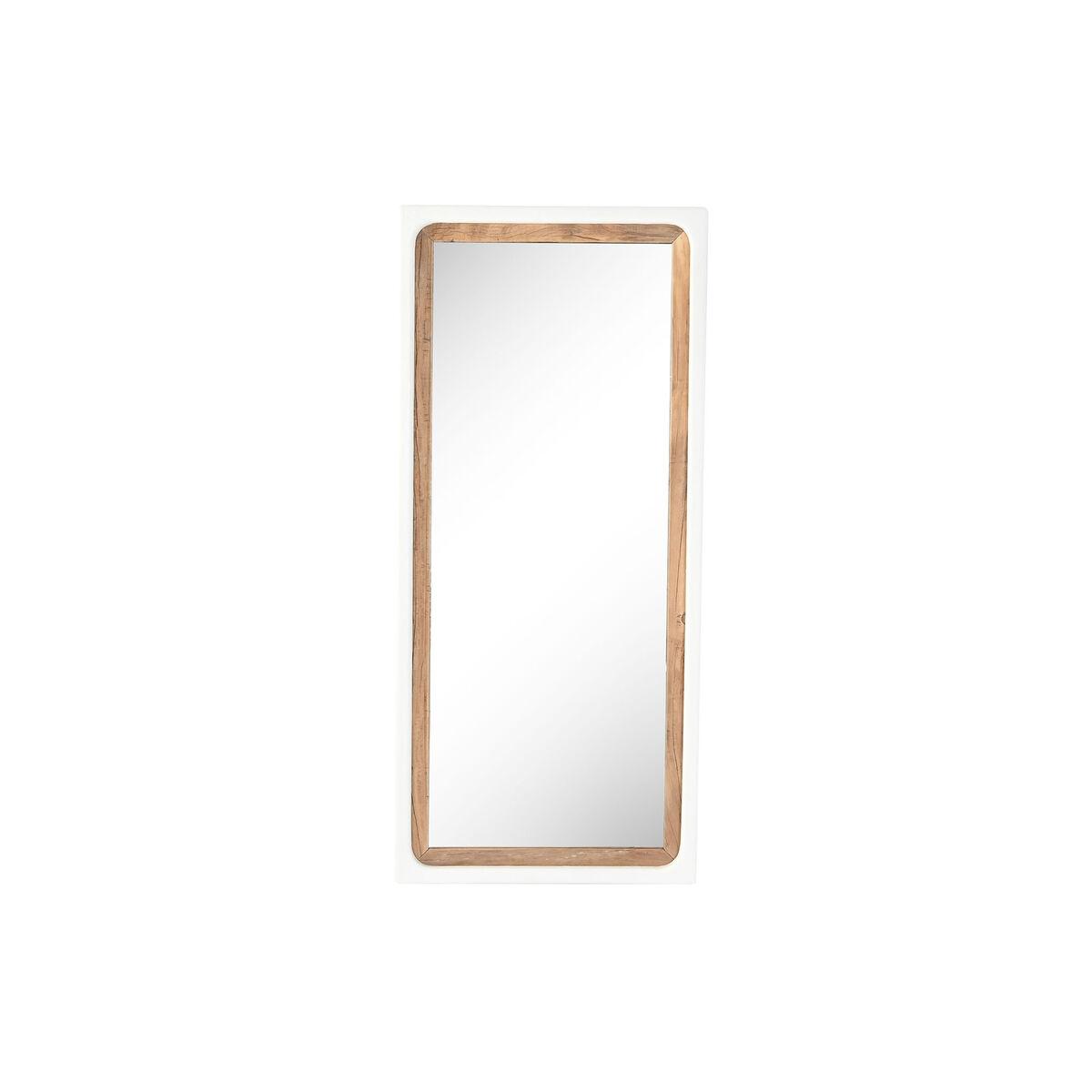 Vægspejl 80 × 5 × 182 cm - rektangulært spejl i genbrugt mangotræ