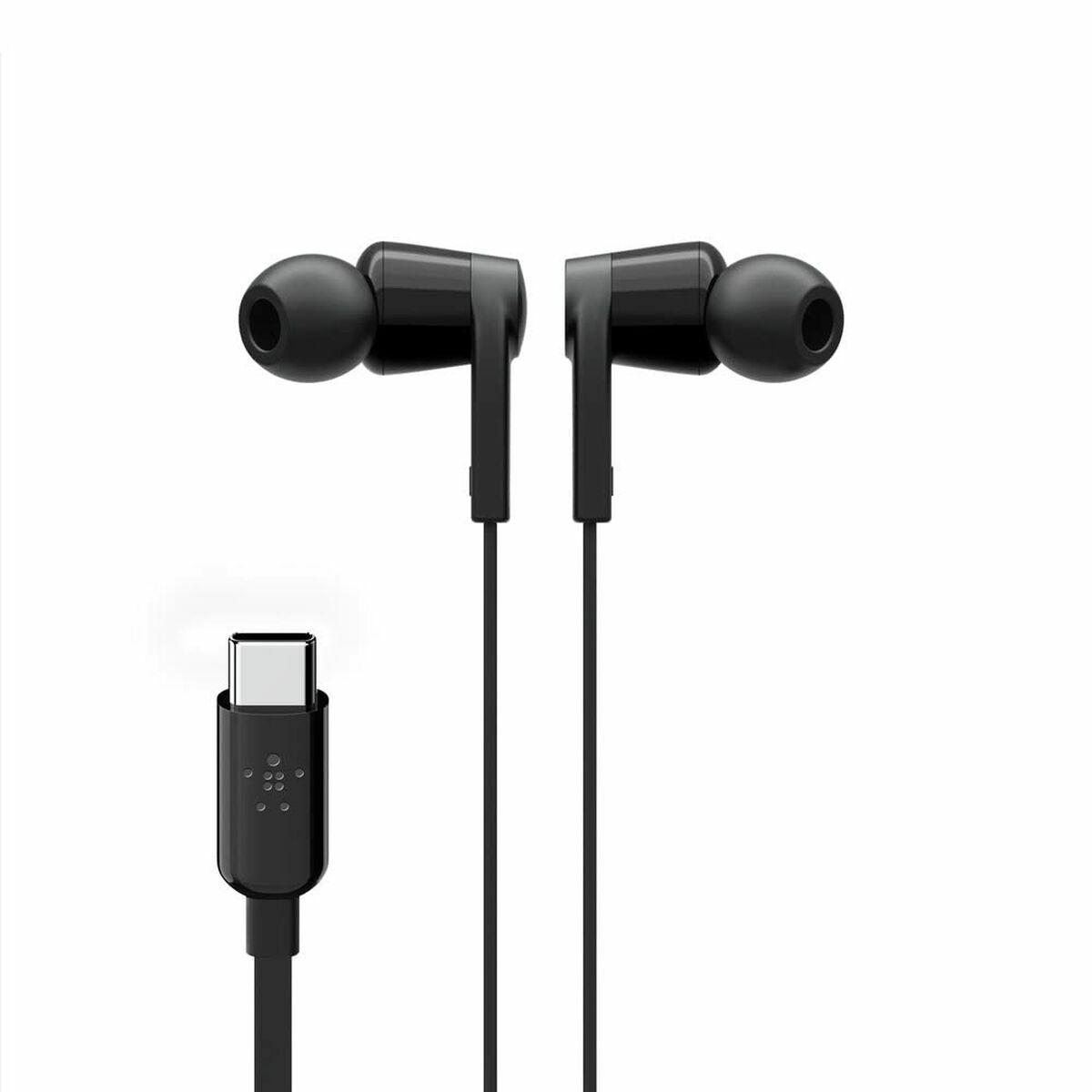 Hovedtelefoner Belkin G3H0002BTBLK Sort (Sort)