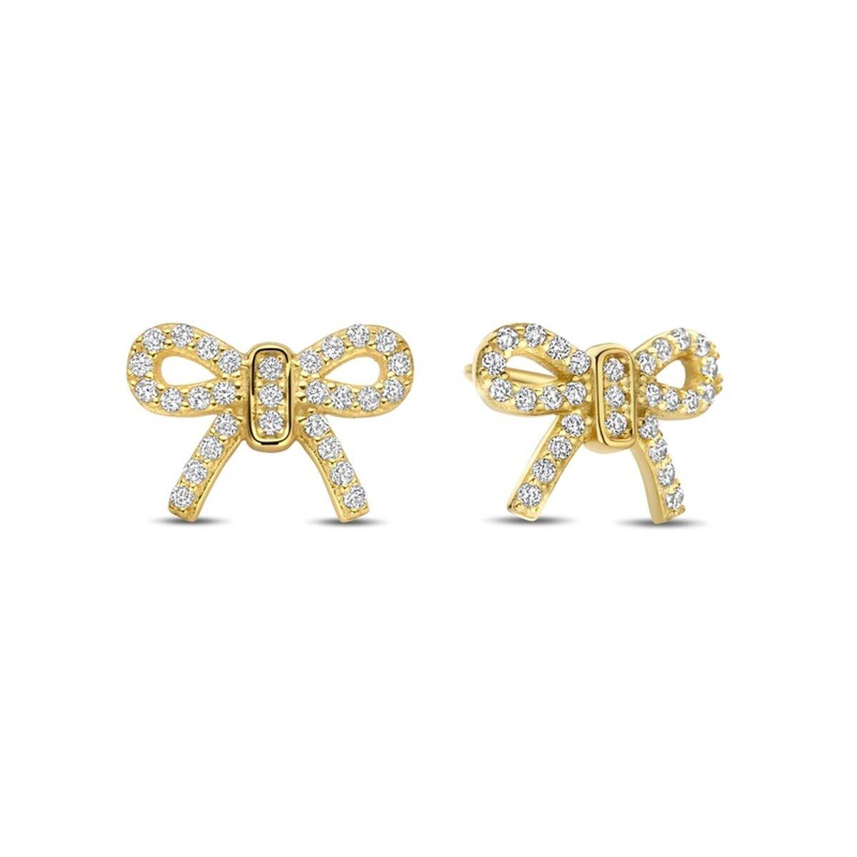 New Bling øreringe til kvinder 9NB-1551 - gylden sløjfe