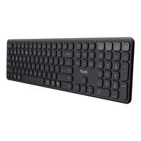 Trådløst tastatur Trust Vaiya Sort QWERTY Qwerty US