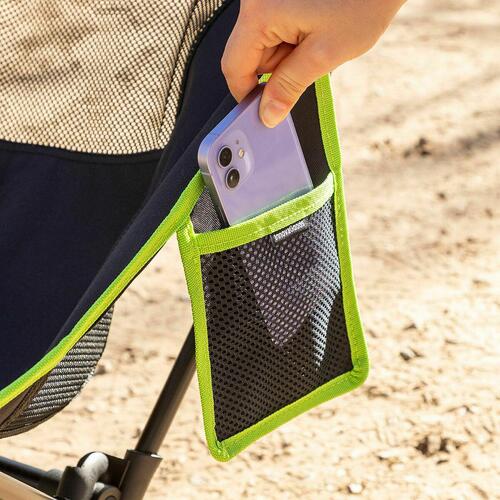 Sammenklappelig campingstol InnovaGoods Sort (OUTLET B)