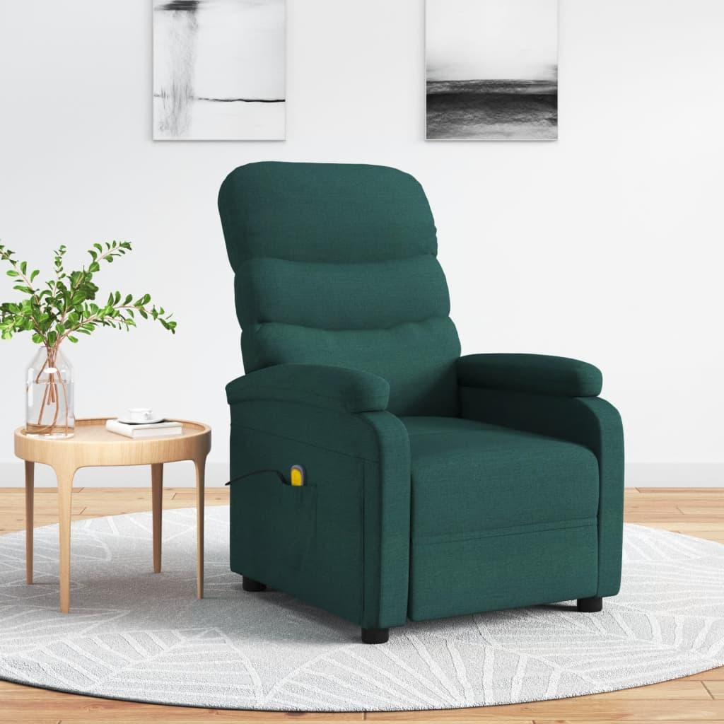 Massagestol stof mørkegrøn