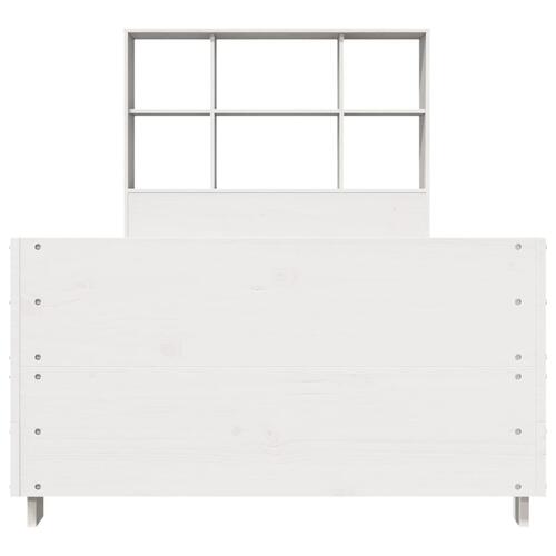 Sengeramme uden madras 90x190 cm massivt fyrretræ hvid