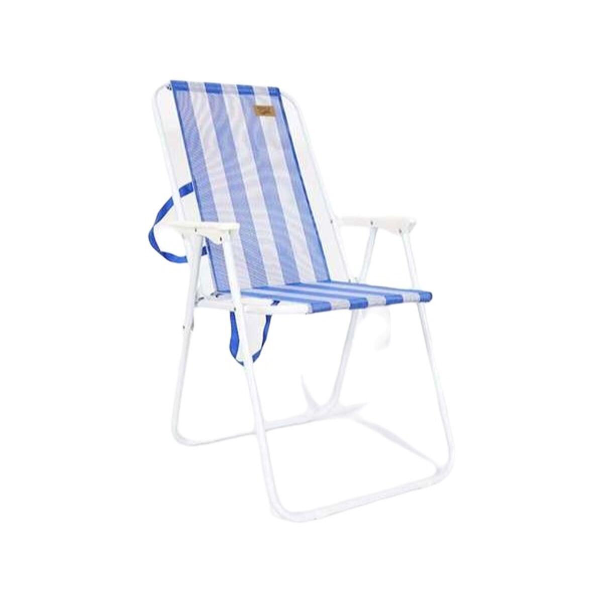 Ociotrends strandstol - blå, 53 × 44 × 88 cm