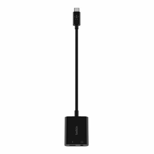Belkin USB‑C audio + opladningsadapter, sort