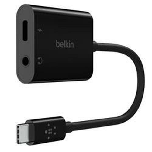 Belkin USB‑C audio + opladningsadapter, sort