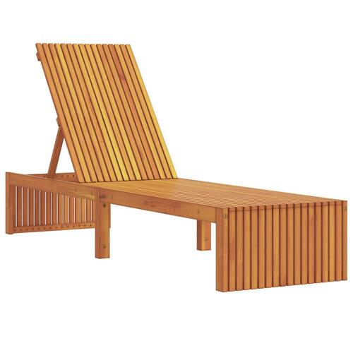 Foldbar Solstol Naturligt træ Solidt træ Standard