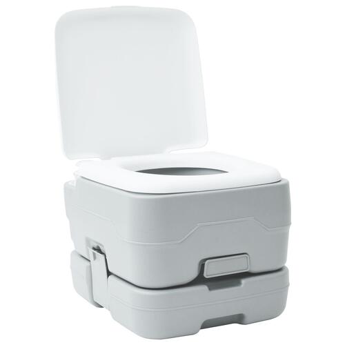 Campingtoilet - Portabel Grå 10L Rent Vand, 10L Affaldstank