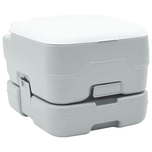 Campingtoilet - Portabel Grå 10L Rent Vand, 10L Affaldstank