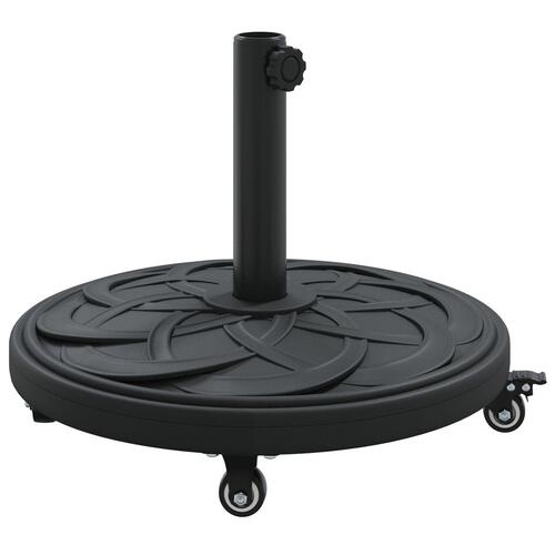 Parasolstand med hjul til Ø38-48 mm stænger 13 kg Rund