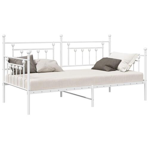 Senge & Sengrammer Hvid Metal Enkelt Minimalistisk