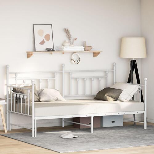 Senge & Sengestelle Hvid Metal 107 x 203 cm Omstillelig