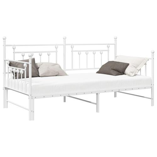Senge & Sengestelle Hvid Metal 107 x 203 cm Omstillelig
