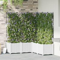 Haveplante med Espalier 5 stk Hvid 120x120x143 cm